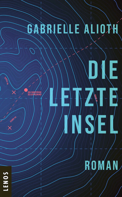 die letzte insel vor blauem hintergrund